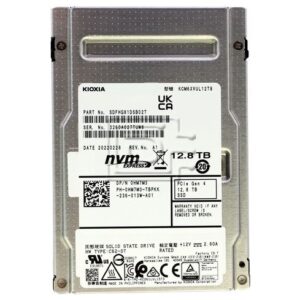 KIOXIA KCM6XVUL12T8 SDFHQ81GEB02T 12.8TB NVMe 2.5INCH SSD CM6-V Hard Drive