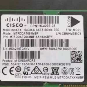 Cisco MTFDDAT064MBF 64Gb-C MSATA 6Gb/s SED SSD SATA Hard Drive