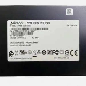 Micron MTFDDAK3T8TDC 5200 ECO 3.84TB SATA 6Gb/s 2.5" SSD MTFDDAK3T8TDC-1AT1ZABYY SSD