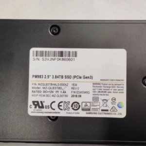 Samsung 3.84TB Server SSD U.2 PM983 Nvme Pcie MZ-QLB3T80 MZQLB3T8HALS-00007 Enterprise Grade SSD